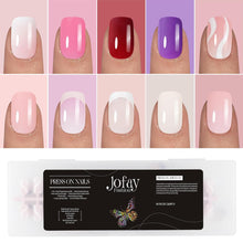 Load image into Gallery viewer, 240Pcs Nails Tips Acrylic Fake Nails with Glue, Classic Solid
