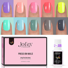 Load image into Gallery viewer, Acrylic Nail Tips Square Press On Nails Set 12 Sizes 240 Pcs
