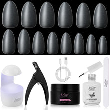 Load image into Gallery viewer, Nail Tips Kit 1050Pcs Short Almond Gel Nail Tips Acrylic Nails
