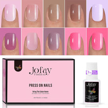 Load image into Gallery viewer, Acrylic Nail Tips 240Pcs Short Kit Classic Pink Solid Salon Nail
