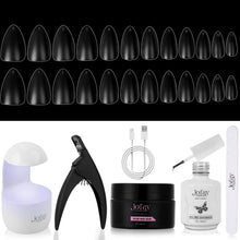 Load image into Gallery viewer, Gel Nail Kit 1008Pcs Easy Nail Extension Set Short Almond Shape
