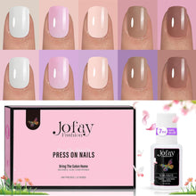 Load image into Gallery viewer, Nails Tips 240 Pcs Square Acrylic Nails 12 Sizes with Nail Glue
