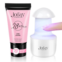 Load image into Gallery viewer, Solid Nail Glue Gel 30g Mini UV Light for False Nail Tips
