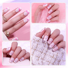 Load image into Gallery viewer, French Tip False Pink Colo Nails Tips Glue on Nails 10 Pack 240 Pcs
