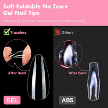 Load image into Gallery viewer, Soft Gel Nail Tips, 504Pcs Short Almond Nail Tips
