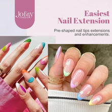 Load image into Gallery viewer, Gel Nail Kit 1008Pcs Easy Nail Extension Set Short Almond Shape
