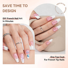 Load image into Gallery viewer, French Soft Gel Nail Tips Kit, Pink French , 240Pcs Medium Coffin
