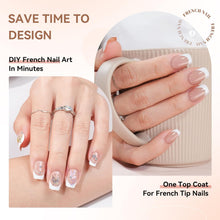 Load image into Gallery viewer, French Tip Acrylic Nails Gel Nail Tips Kit 240Pcs Short Square Nails
