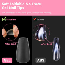 Load image into Gallery viewer, Coffin Nail Tips Medium, 546Pcs Pre-shaped Matte Full Cover
