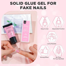 Load image into Gallery viewer, Solid Nail Gel Glue for False Nail Tips 30g Super Strong 28 Days+
