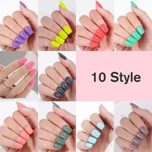 Load image into Gallery viewer, Acrylic Nail Tips Square Press On Nails Set 12 Sizes 240 Pcs
