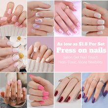 Load image into Gallery viewer, 240Pcs Nails Tips Acrylic Fake Nails with Glue, Classic Solid
