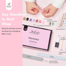 Load image into Gallery viewer, Short Square 240PCS Jelly Solid Color Mixed Pink White Acrylic Nails
