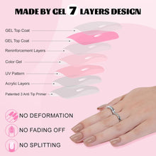 Load image into Gallery viewer, Nails Tips 240 Pcs Square Acrylic Nails 12 Sizes with Nail Glue
