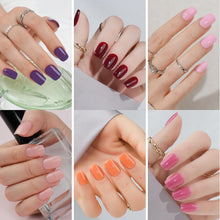 Load image into Gallery viewer, 240Pcs Press on Nails Short Kit 10 Solid Color Fake Nails with Glue
