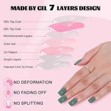 Load image into Gallery viewer, Acrylic Nail Tips Square Press On Nails Set 12 Sizes 240 Pcs
