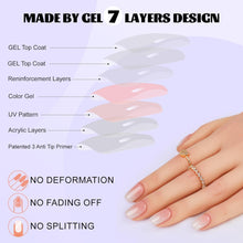 Load image into Gallery viewer, Acrylic Press On Nails Ombre, Square Glue On Nails with Nail Glue 24pcs
