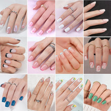 Load image into Gallery viewer, Acrylic Nail Tips 20Pack(480PCS) Short Nails Square French Tips
