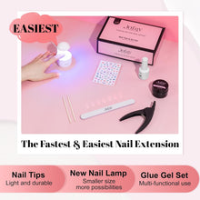 Load image into Gallery viewer, Gel Nail Kit 1008Pcs Easy Nail Extension Set Short Almond Shape
