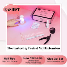 Load image into Gallery viewer, Nail Tips Kit 1050Pcs Short Almond Gel Nail Tips Acrylic Nails
