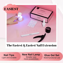 Load image into Gallery viewer, Nail Tips and Glue Gel Kit, Almond Soft Gel Nail Tips 504Pcs
