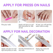 Load image into Gallery viewer, Super Strong Nail Glue for Nail Tips, 6PCS Brush On Nail Glue
