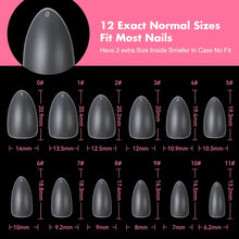 Load image into Gallery viewer, Gel Nail Kit 1008Pcs Easy Nail Extension Set Short Almond Shape
