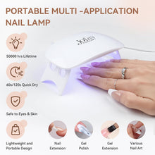 Load image into Gallery viewer, French Tip 240Pcs Nail Tips with Nail Glue, Nail Lamp, Pre-Base Coat
