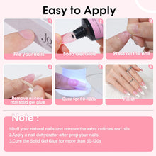 Load image into Gallery viewer, Solid Nail Glue Gel 30g Mini UV Light for False Nail Tips
