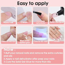 Load image into Gallery viewer, 2 Solid Nail Glue Gel, Solid Nail Glue with 8W Mini UV LED Lamp
