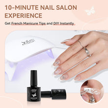 Load image into Gallery viewer, French Tip 240Pcs Nail Tips with Nail Glue, Nail Lamp, Pre-Base Coat
