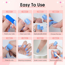 Load image into Gallery viewer, Soft Gel Nail Tips French Tip Nails Set Short Kit 240Pcs Acrylic Nails
