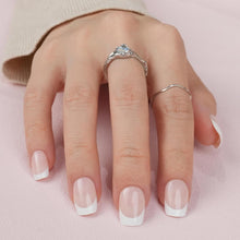 Load image into Gallery viewer, French Tip Press on Nails Short Classic French Manicure Nails 24pcs
