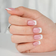 Load image into Gallery viewer, French Gel Nail Tips Kit French Tip , 240Pcs Spring Square Short
