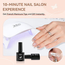 Load image into Gallery viewer, French Tip Acrylic Nails Gel Nail Tips Kit 240Pcs Short Square Nails
