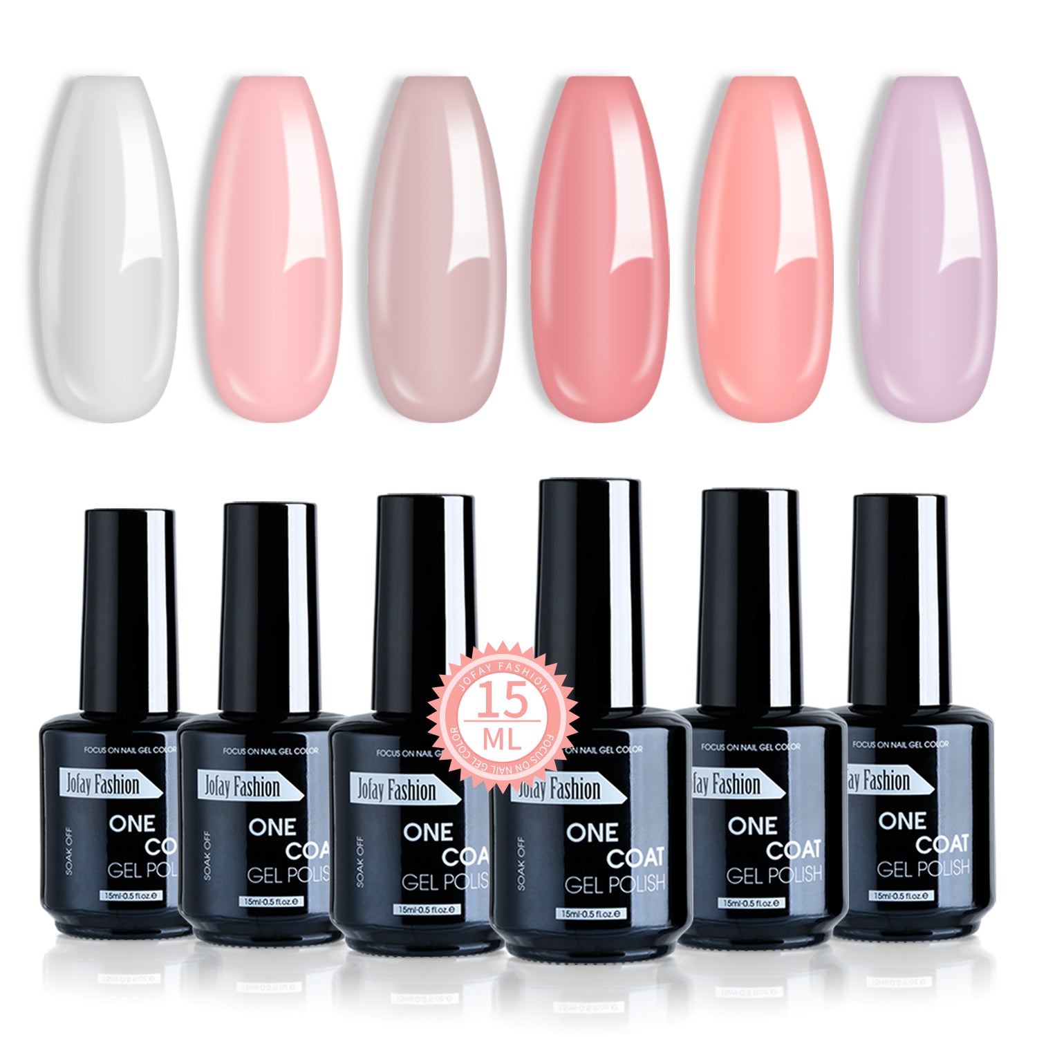 Jofay Fashion Neon Gel Nail Polish Set