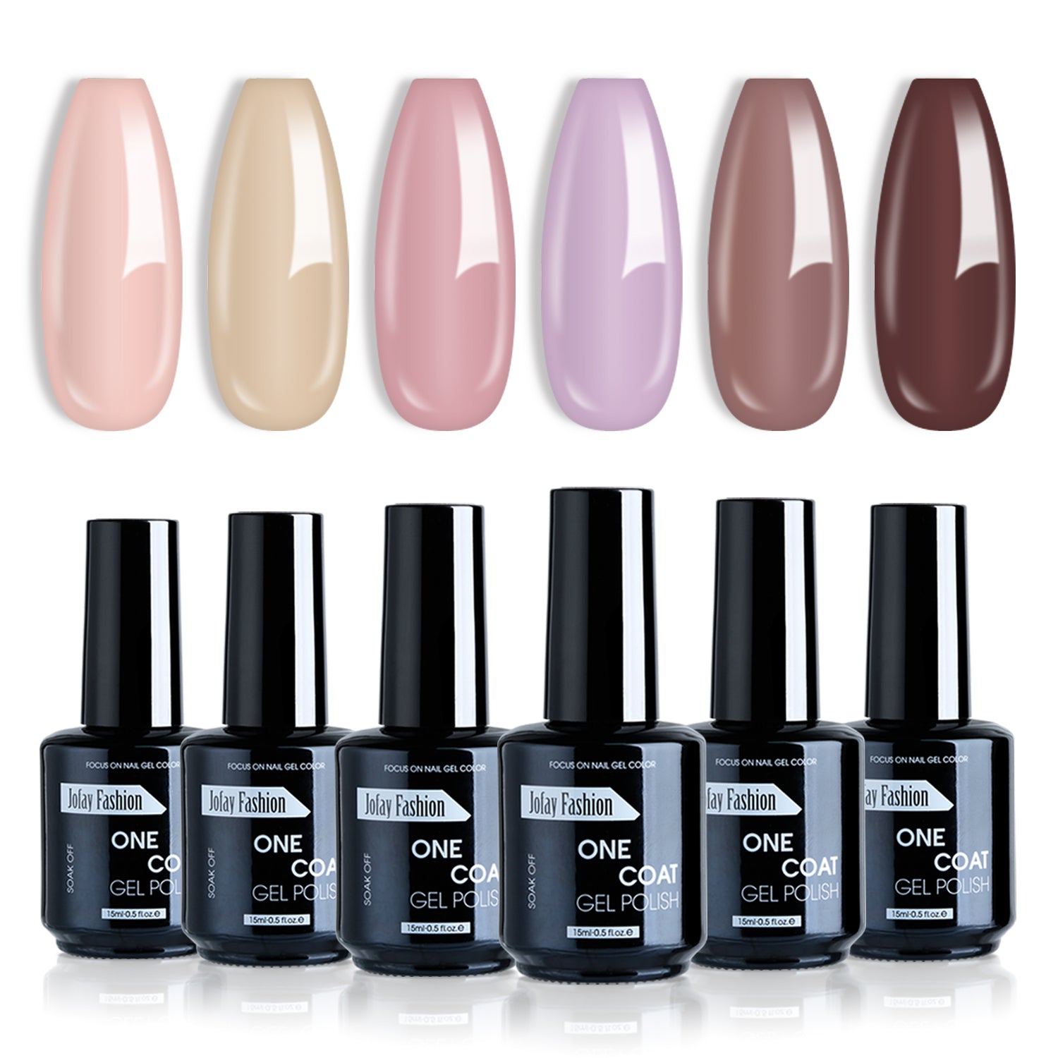 Jofay Fashion Neon Gel Nail Polish Set