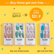 Load image into Gallery viewer, 4 in1 press on nails kit buy3 get 1 free
