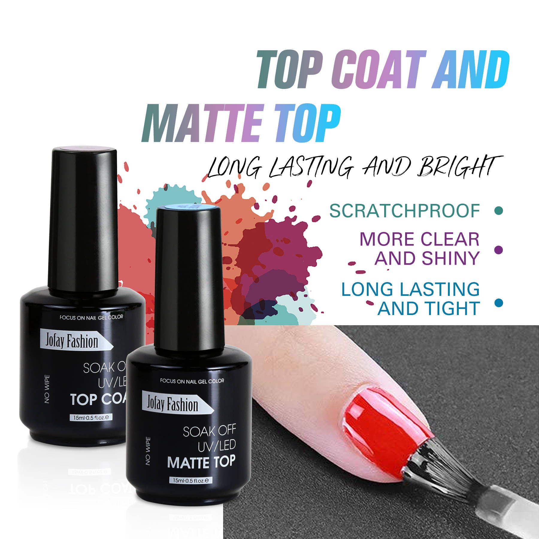 Base Top Coat Gel and Matter Top Coat 15ml