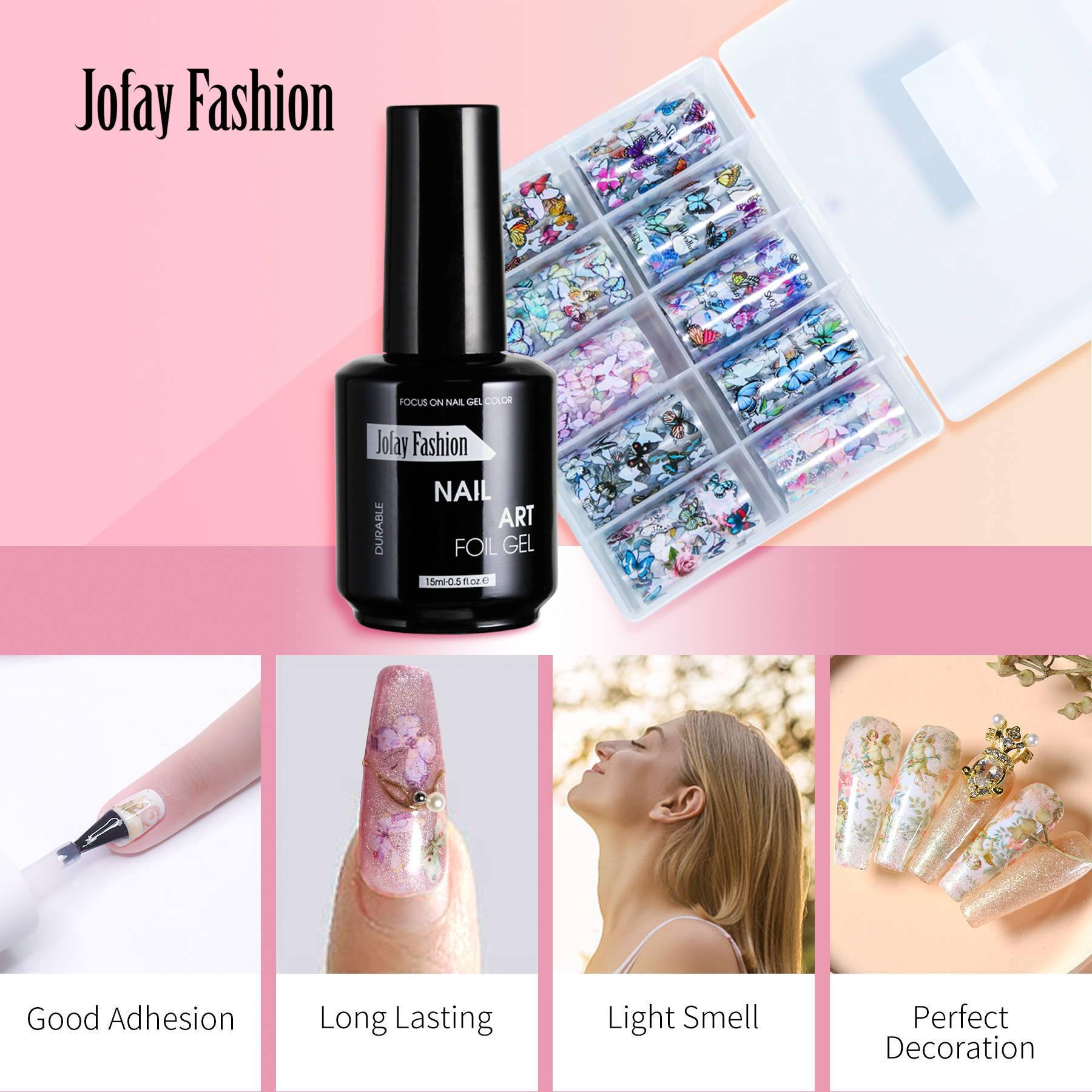 Transfer foil gel kit for nails - Jofay Fashion