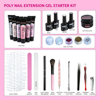 Clear Nude Nature 6 Colors Polygel Kit B - Jofay Fashion