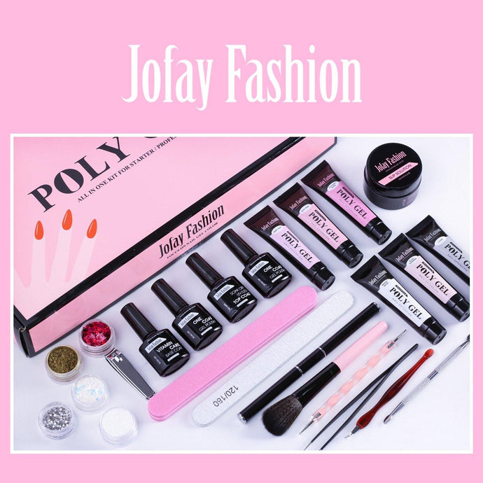 Clear Nude Nature 6 Colors Polygel Kit B - Jofay Fashion