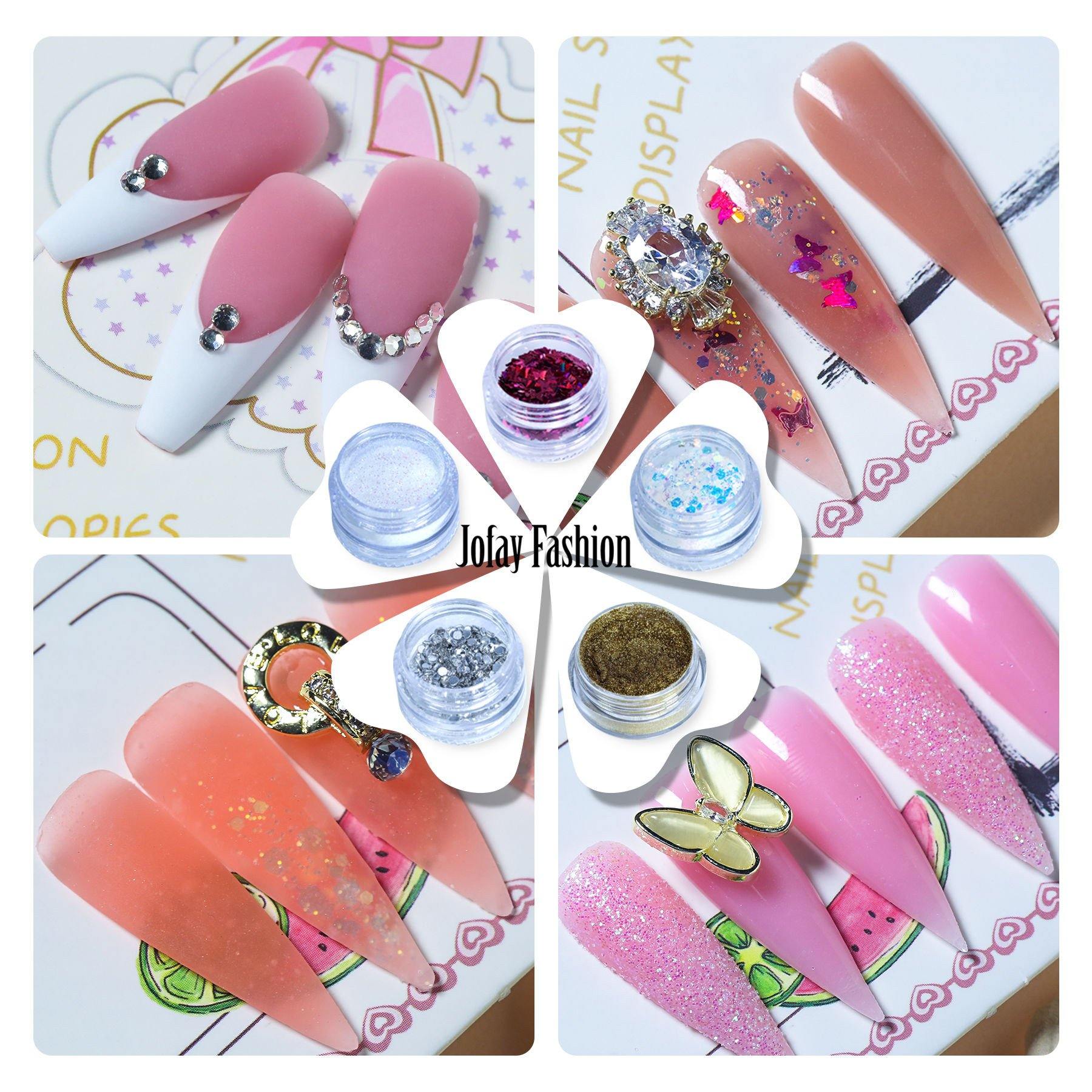 Natural Nude Pink 6 Colors Polygel Nail Kit E - Jofay Fashion