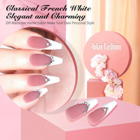 Natural Nude Pink 6 Colors Polygel Nail Kit E - Jofay Fashion